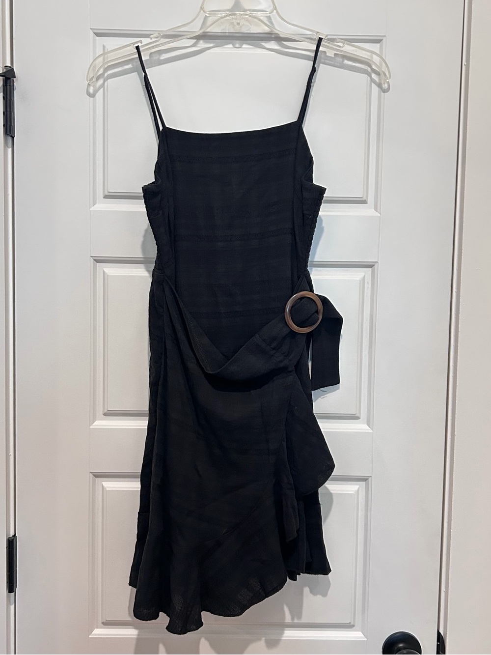 American Eagle Outfitters NWT Black Mini Dress with Belted Ring Size M